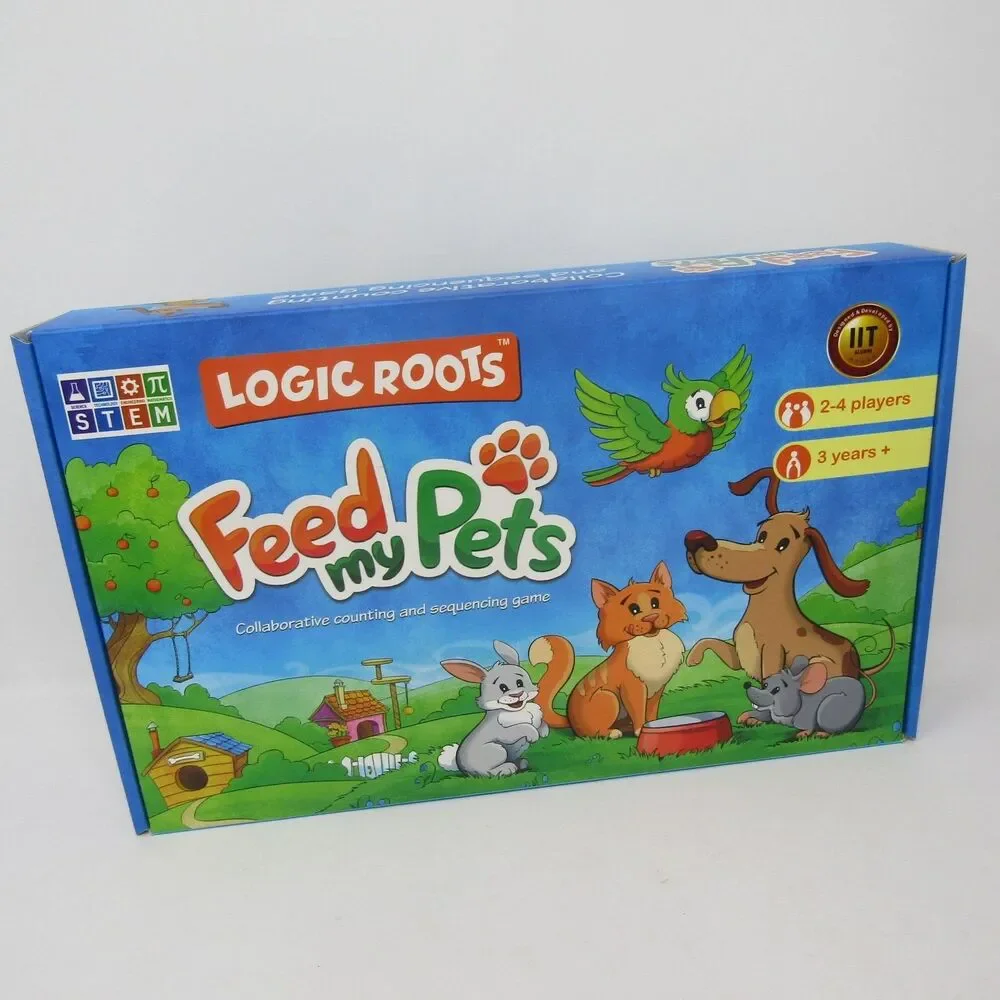 Logic Roots Ocean Raiders & Feed My Pets Board Games STEM Math Learning Set